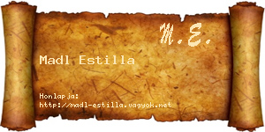 Madl Estilla névjegykártya